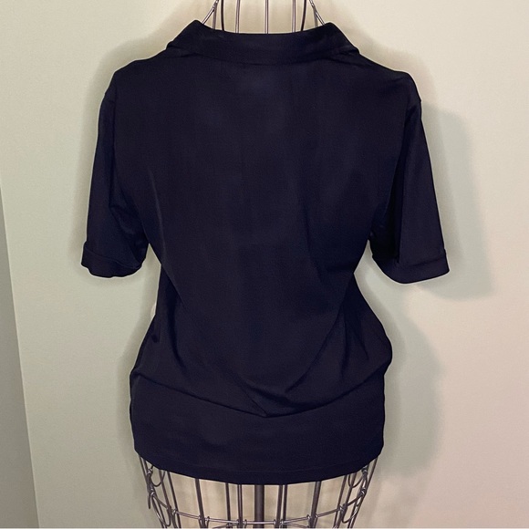 Men’s Black Kenneth Cole Snap Opening Polo - Picture 2 of 2